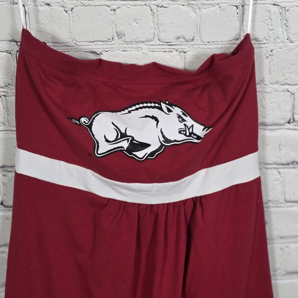 Arkansas Razorbacks Medium Red Strapless Tube Top - Picture 3 of 6